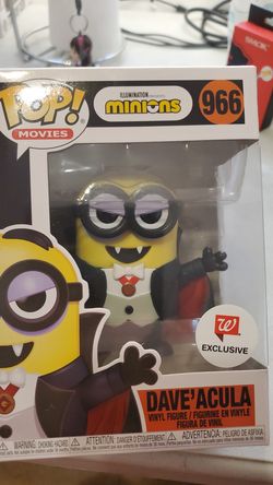 Funko pop minions walgreens exclusive dave acula