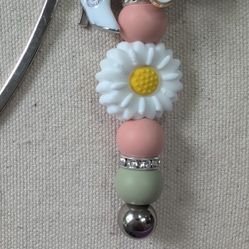 Country Western Cowboy Boot Floral Charm Metal  Bookmark with Music Note 