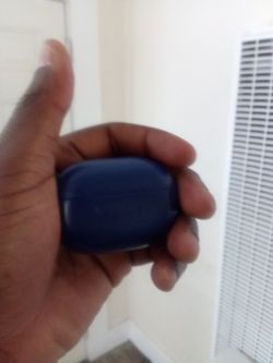 Blue Wireless Earbuds Charging Case