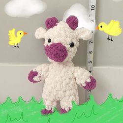 Handmade Crochet Cow