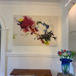 Large Gallery Abstract Painting on Canvas