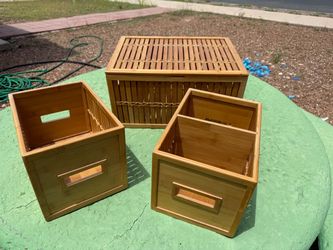 Bamboo Storage Crate