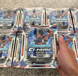 2026 Bowman Chrome Baseball Mega Box NEW/SEALED x8