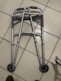 Drive Medical Deluxe Two Button Folding Walker
