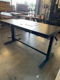 55" Electric Standing Desk with Drawers, Quick Assembly Home Office Sit Stand Desk with Storage, USB Charging, Computer Desk for Home Office