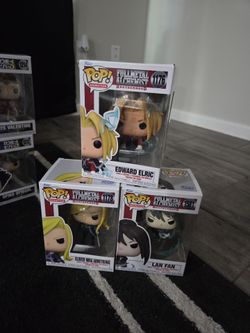 Full Metal Alchemist Edward 1176, Mira 1178, Lan 1581 Funko Pop