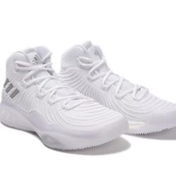 NWT💫 Adidas  Men’s Crazy Explosive2017 ”Primeknit” White Basketball Shoes Size 18 For Sale !!!