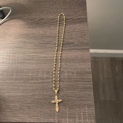 14k Gold Chain And Charm