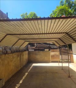 Metal Carport / Canopy Frame with Roof – 16'2" x 10'11"
