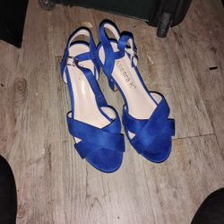 New 71/2 Allegra K Wedges Blue Color