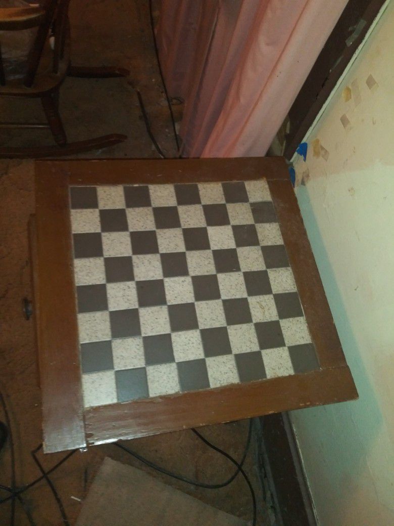 Chest Or Checker Board Table