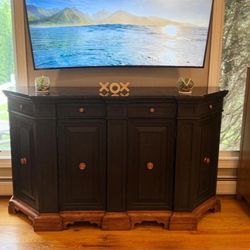 Antique Wooden Sideboard Buffet Cabinet