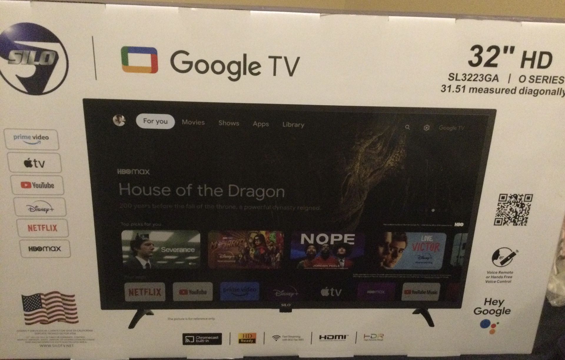 Google Smart TV 32” Brand New 