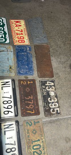 Vintage License Plate Collection Lot