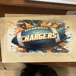 La Chargers License Plate