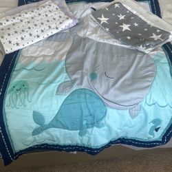 2 Baby 2 Blankets For The Crib And 1 For The Stroller 