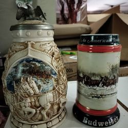 Beer Stein - Budweiser Mugs