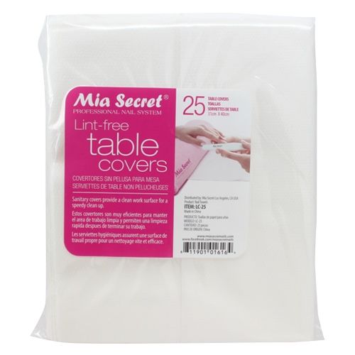 Mia Secret Lint-Free Table Covers 25count