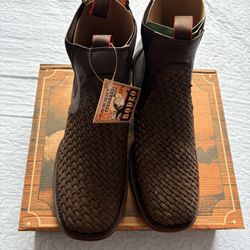 Cowboy Boots Short Cut Brown