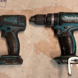 set makita impact drill LXDT04 and drill driver BHP452 (tools only)