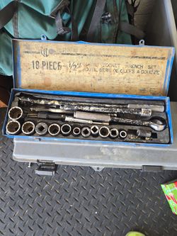 Vintage 18 piece ratchet set