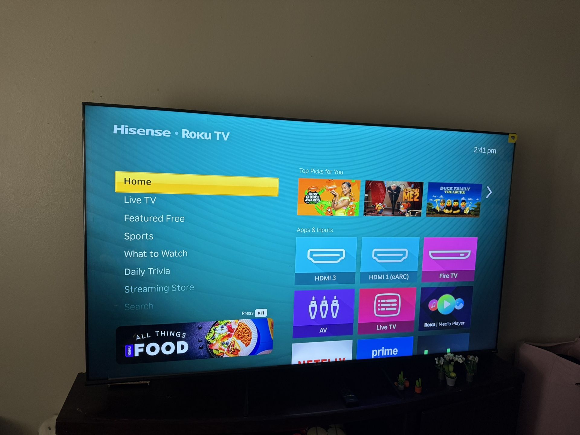 75” Hisense TV