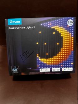 Govee Smart Curtain Lights 2, 520 LEDs, 4.9×6.6ft for Indoor Outdoor Decor