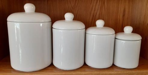 Canister Set - Ceramic, White