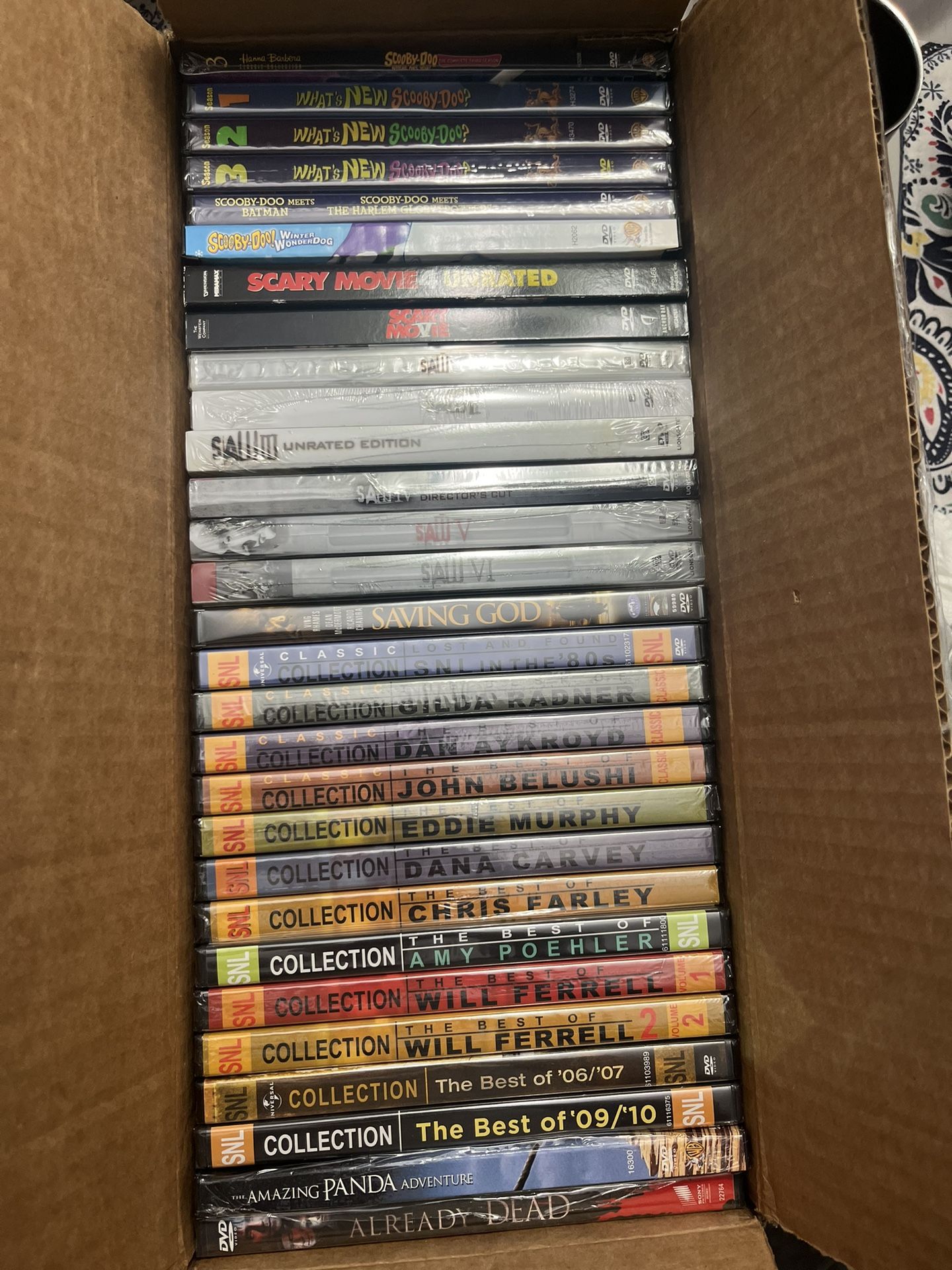 Approximately 3,500 DVD’s (85 Percent Never Opened)