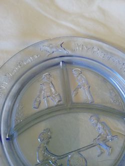 Margery Draw Vintage children glassware