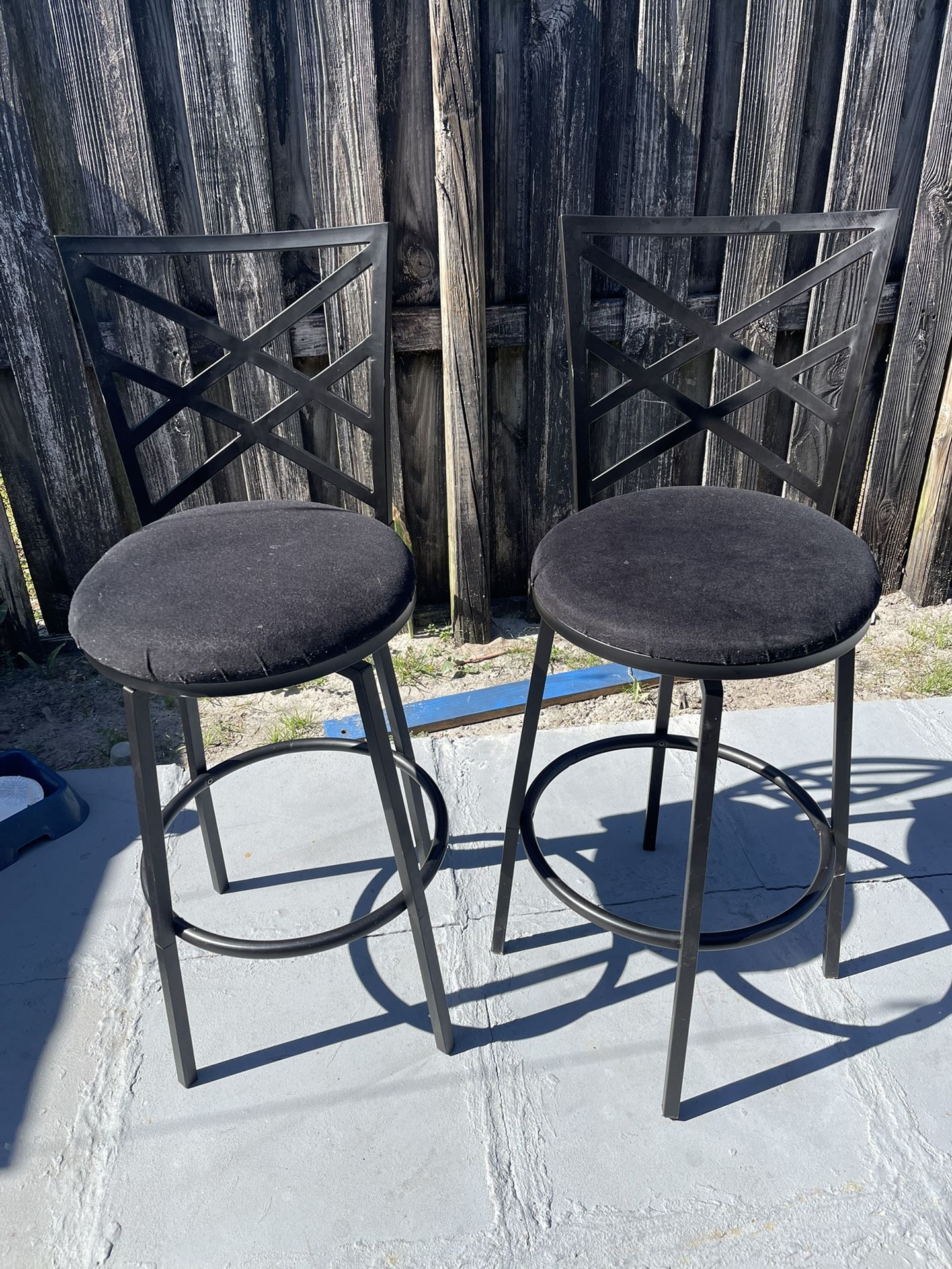 Teo Bar Stools (28”H To Seat) Used But Good Condition $30 Firm On Price