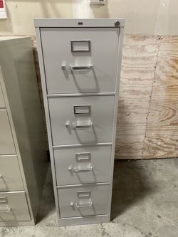 Metal file cabinet