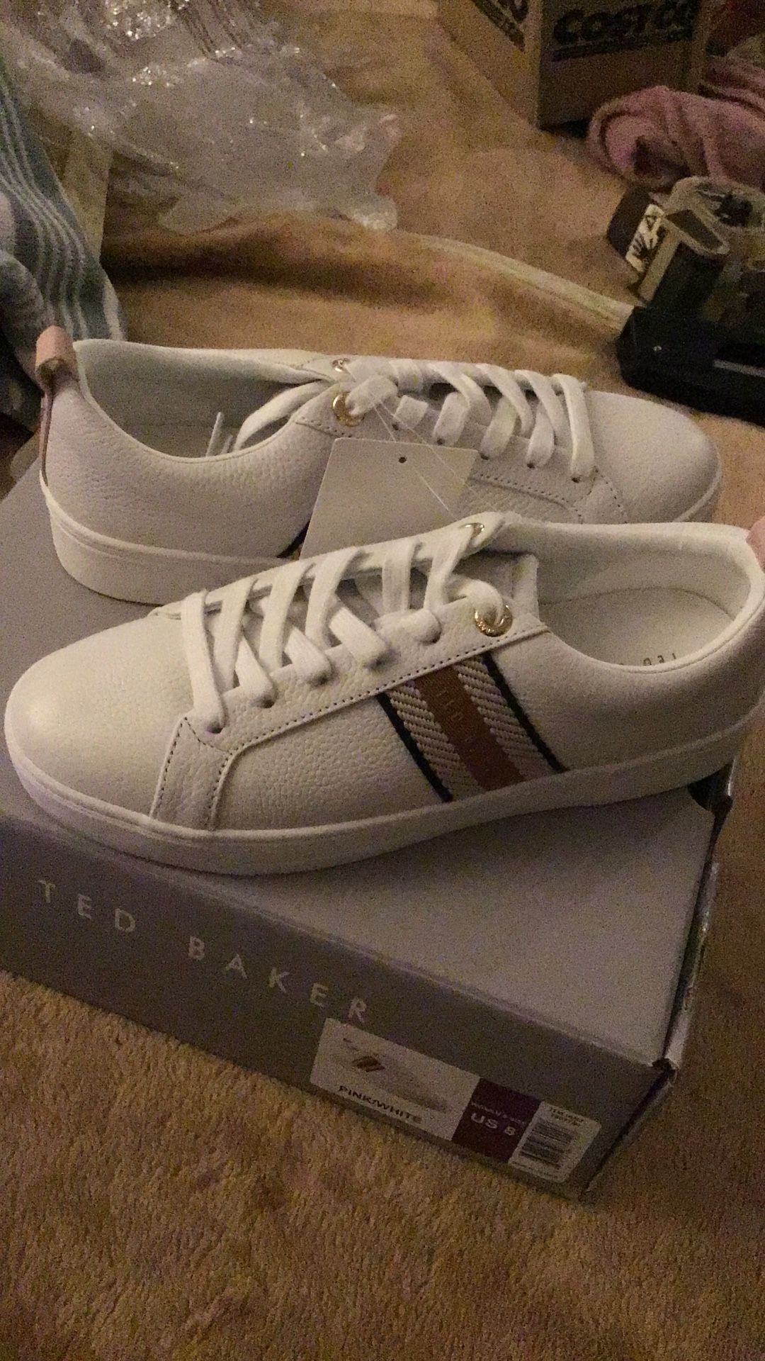 Ted Baker. Pink / White. New In Box Women’s