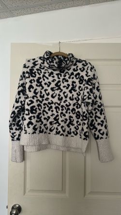 UGG Leopard Print Turtleneck Sweater