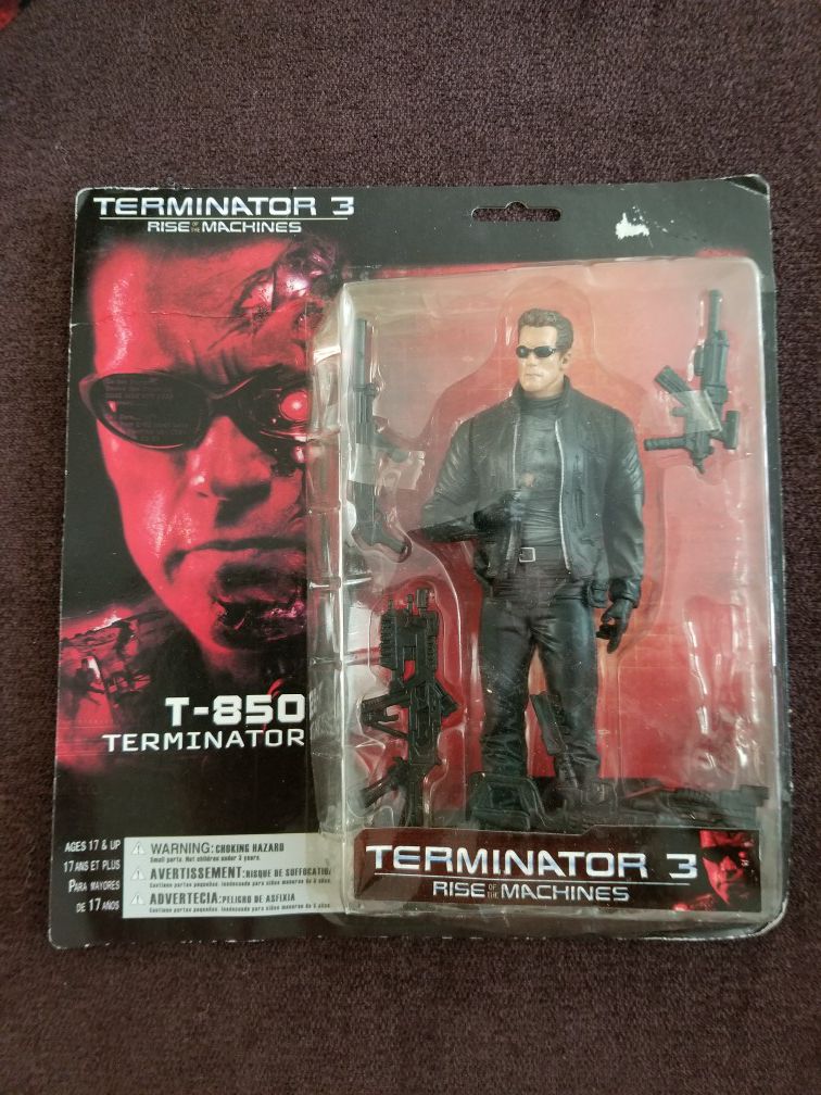 Collectible Teminator 3 Rise of the Machine T-850 Action Figure, NEW