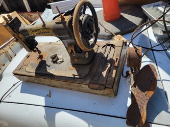 Vintage Sewing Machine White Rotary