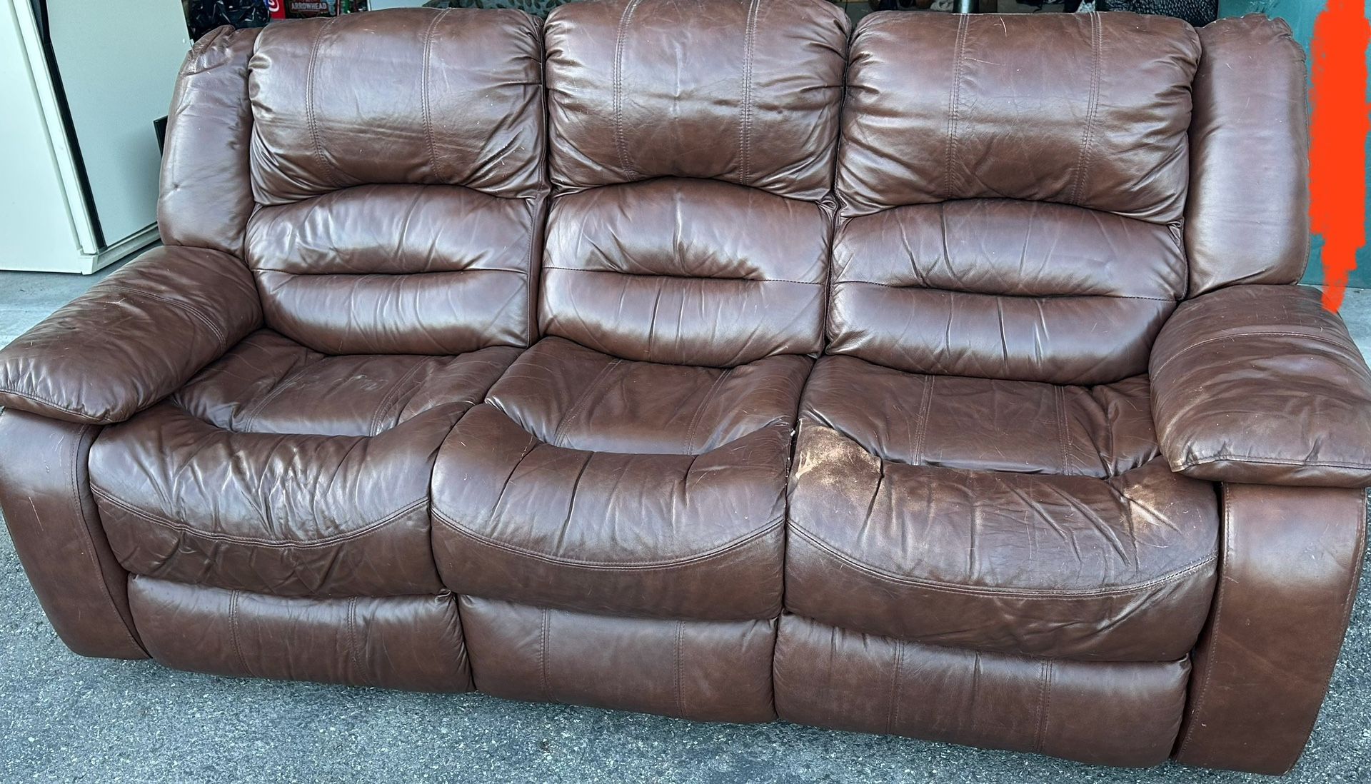 3 pc. reclining sofa 