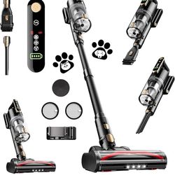 Trucozie T352, 8-in-1 Lightweight Stick Cordless Vacuum Cleaner, Pink