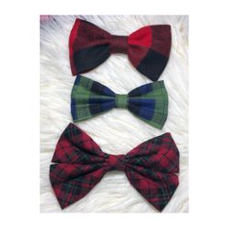 Plaid handcrafted bows
