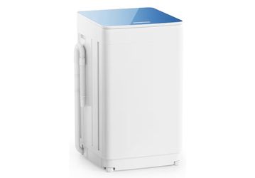 18 lbs Portable Washing Machine, Fully Automatic Portable Washer with LED Display, 7 Wash Cycles, 4 Water Levels, Top Load Washing Machine for Apartme