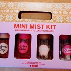 Brand New Ladies Pink Mini Mist Kit Set