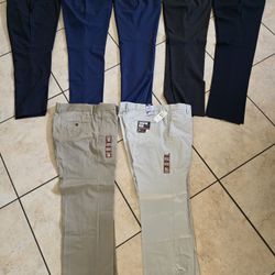 $5 Each Mens 38 X 30 Pants Blue Grey Khakis 
