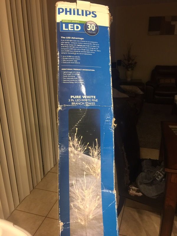 Led withe pine branch stakes