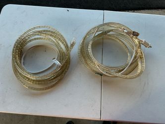 2 Warm White Rope Lights – Indoor/Outdoor Decorative Light Strands – Tested