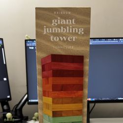 Sunnylife Rainbow Giant Jumbling Tower - Jenga