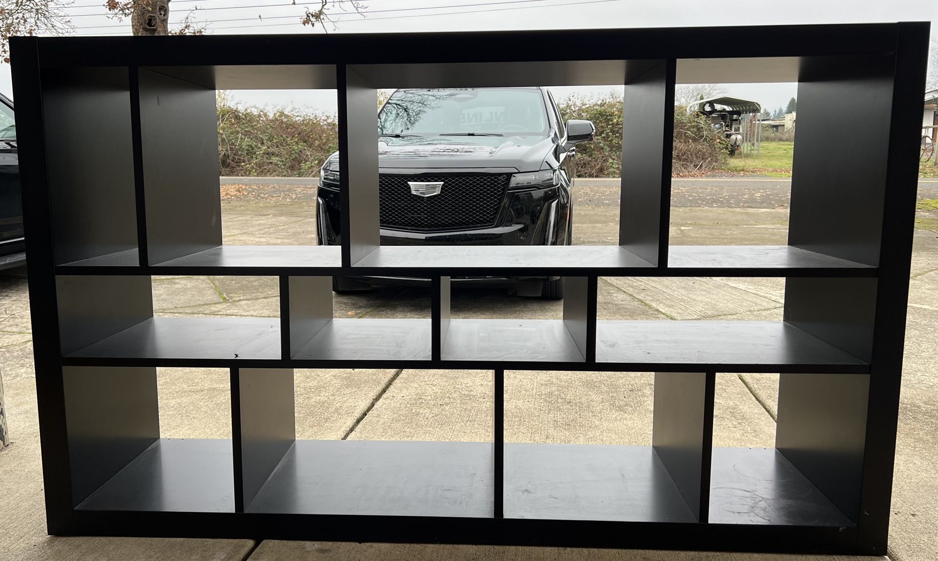 Black Storage Unit Shelving