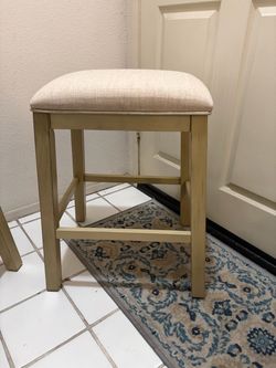 New Dining Stools(Set of 2) - Beige