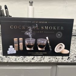 Art By Infusion Cocktail Smoker Deluxe 14 Piece Kit Smoke Mix Refreezable Stones