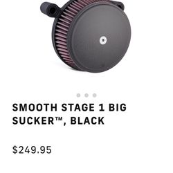 Arlen ness Smooth stage 1 “Big sucker” Air filter 