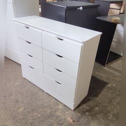 Eight drawers dresser with rails / 8 drawers dresser with rails